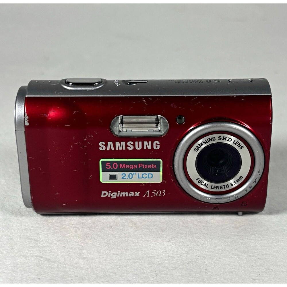 Samsung Digimax A503 Compact Digital Camera 5.0MP broken LCD for parts/repair